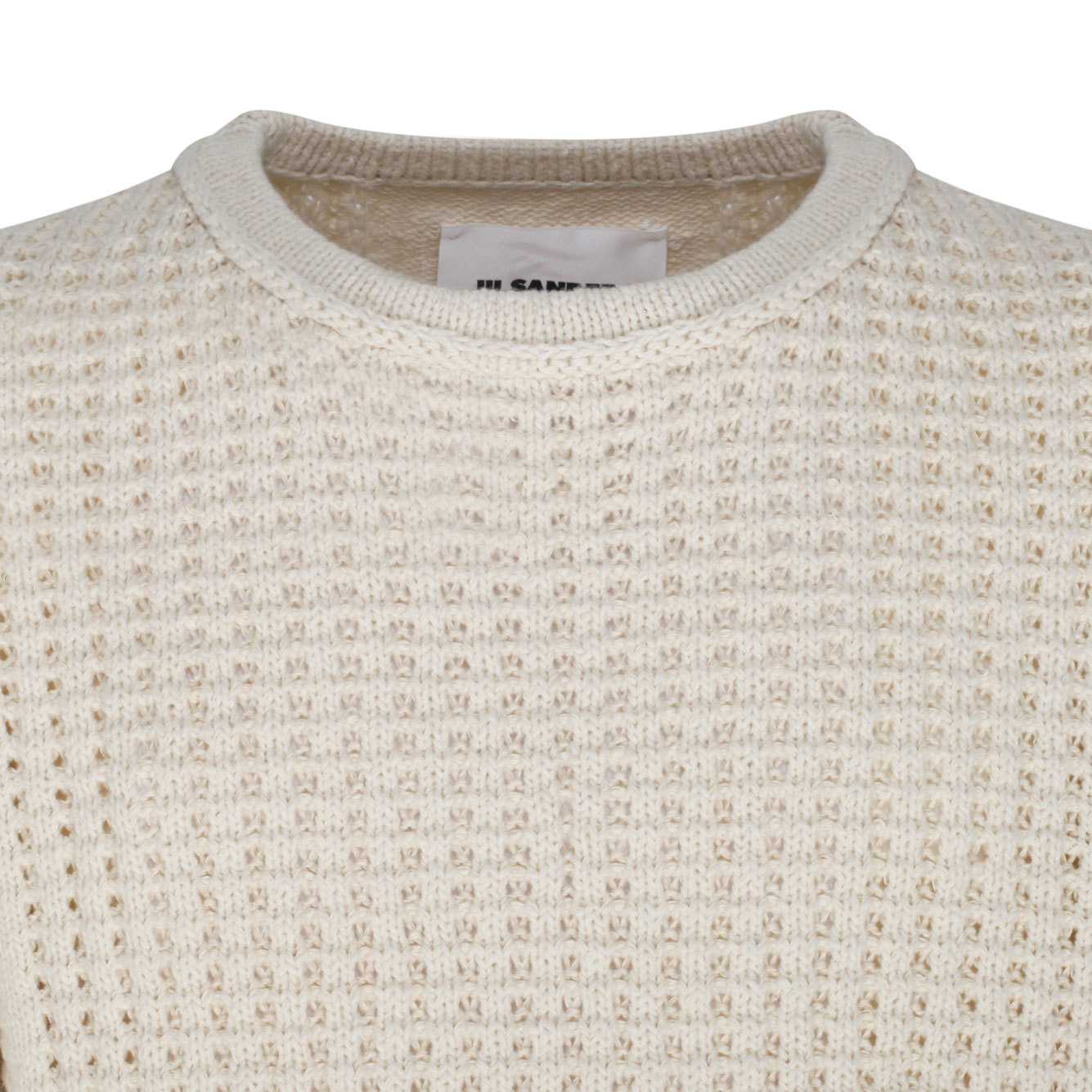 Jil Sander Long-sleeved Sweater In White