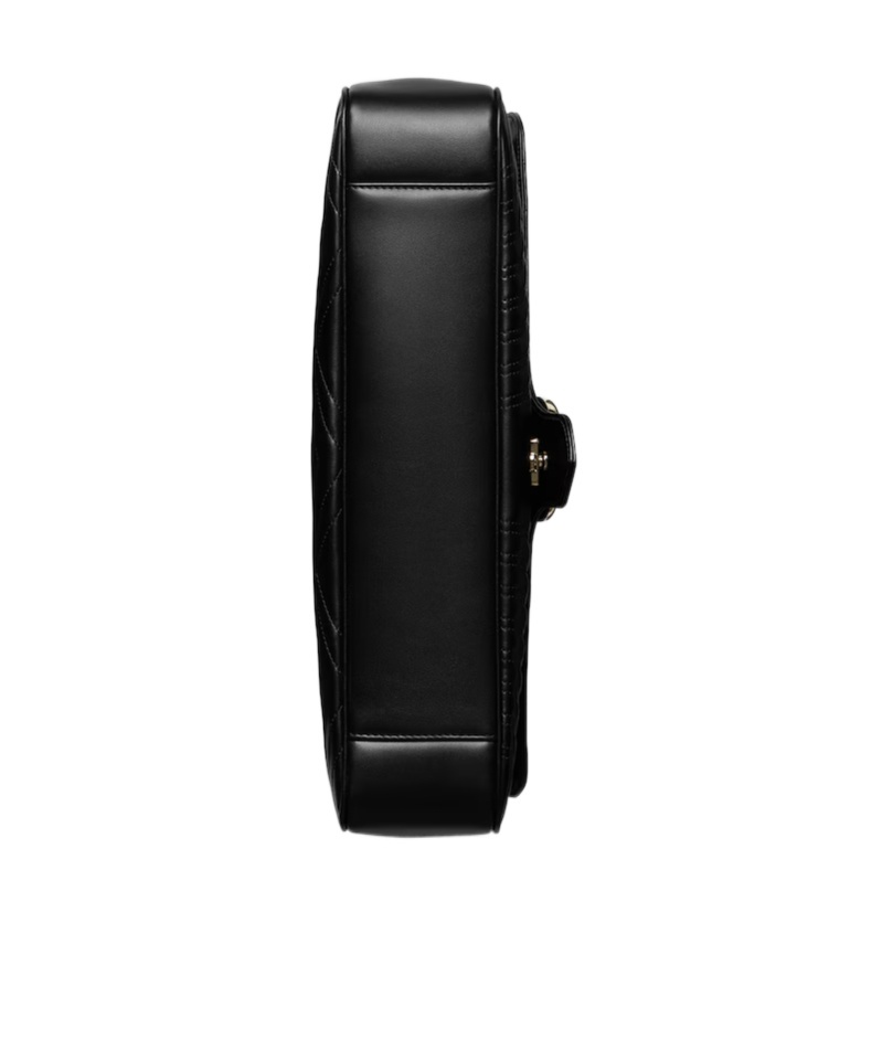 Gucci Large Marmont Quilted Shoulder Bag In Black