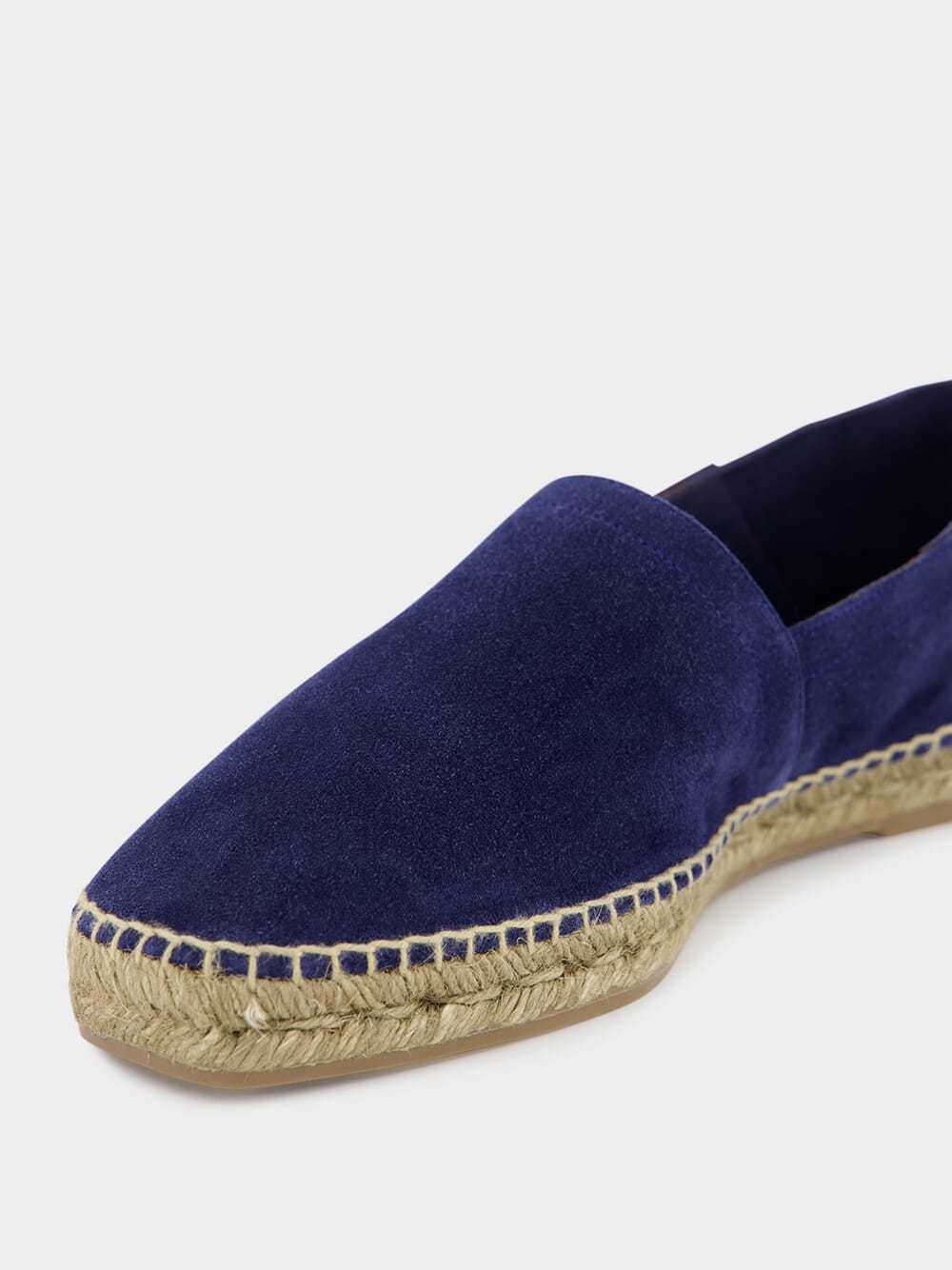Shop Tom Ford Slip-on Suede Espadrilles In Blue