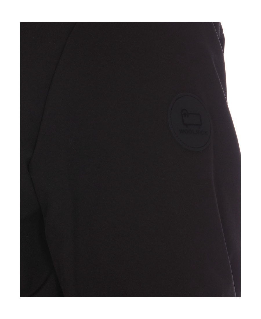 Woolrich Pacific Jacket In Tech Softshell In Black