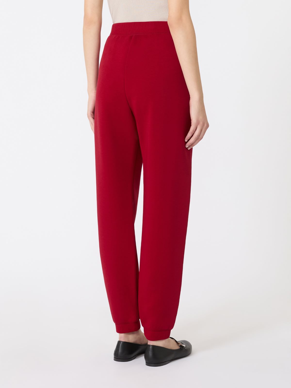 Max Mara Jersey Joggers In Red