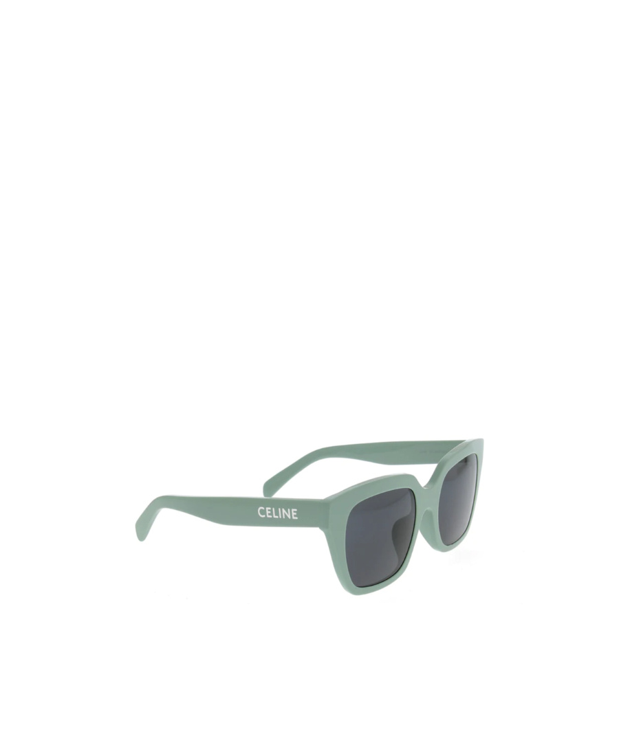 Celine Logo Sunglasses In Green