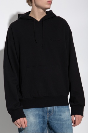 Givenchy Hoodie With Baroque Embossing Sweatshirts In Black