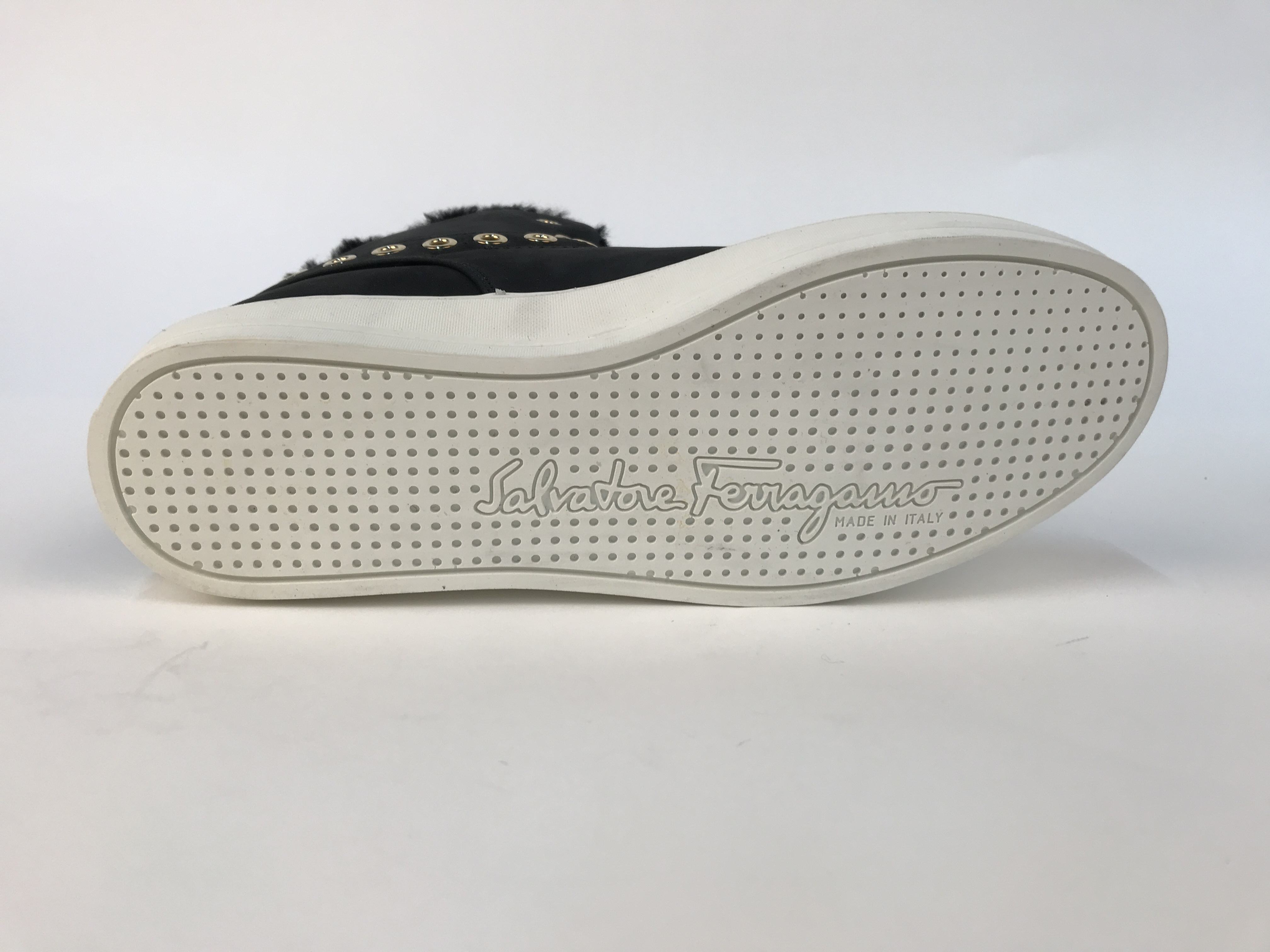 Ferragamo High-top Leisure Sneakers In Black