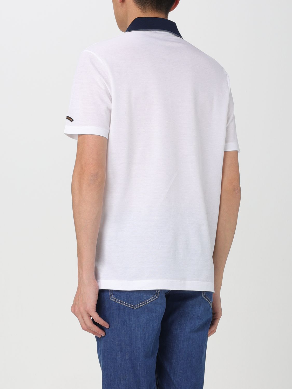 Paul & Shark White Short Sleeves Logo Polo In White