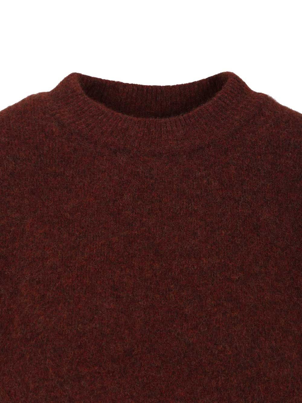 Filippa K Crewneck Sweater In Burgundy