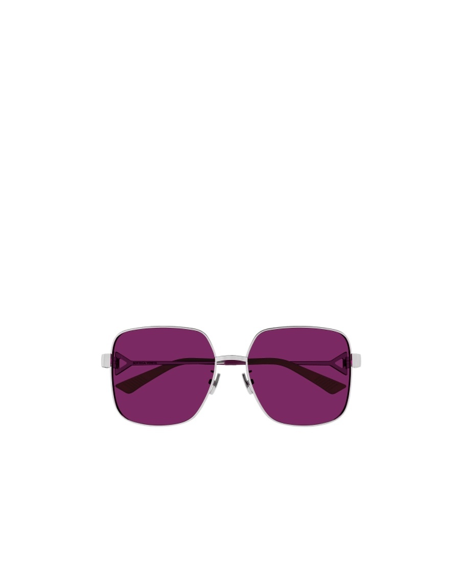Bottega Veneta Square-frame Tinted Sunglasses In Purple