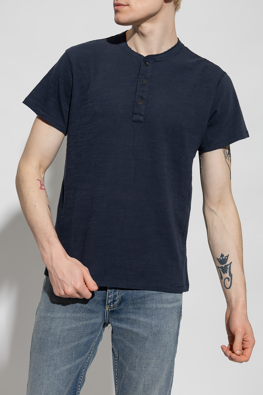 Rag & Bone Item O-neck Short-sleeved T-shirt In Black