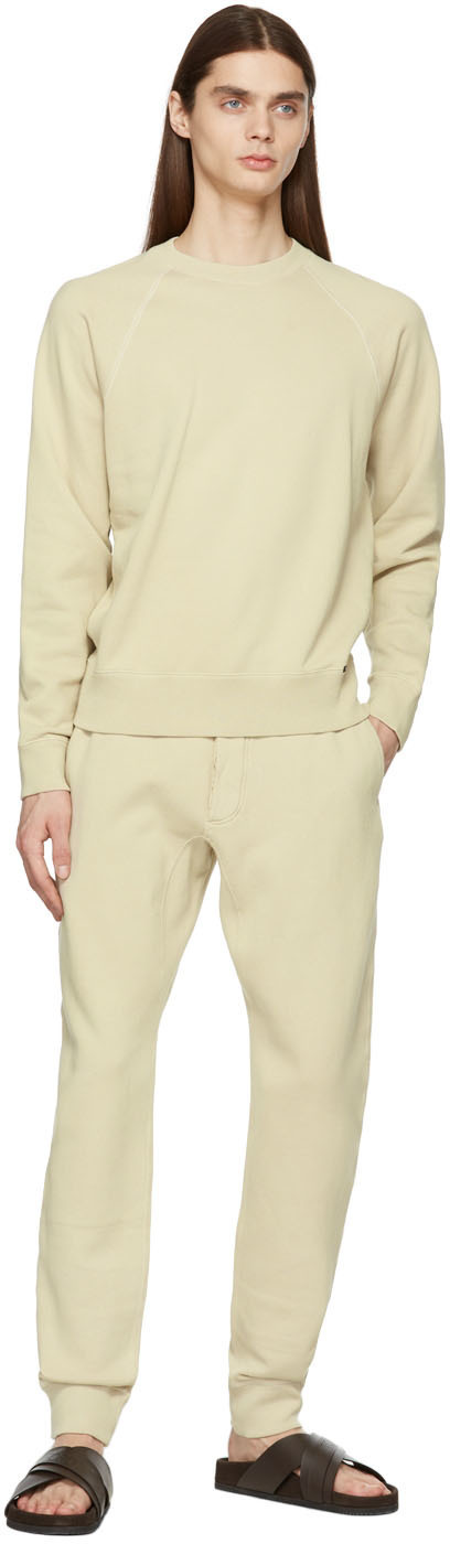 Tom Ford Beige Crewneck Sweatshirt In Nude