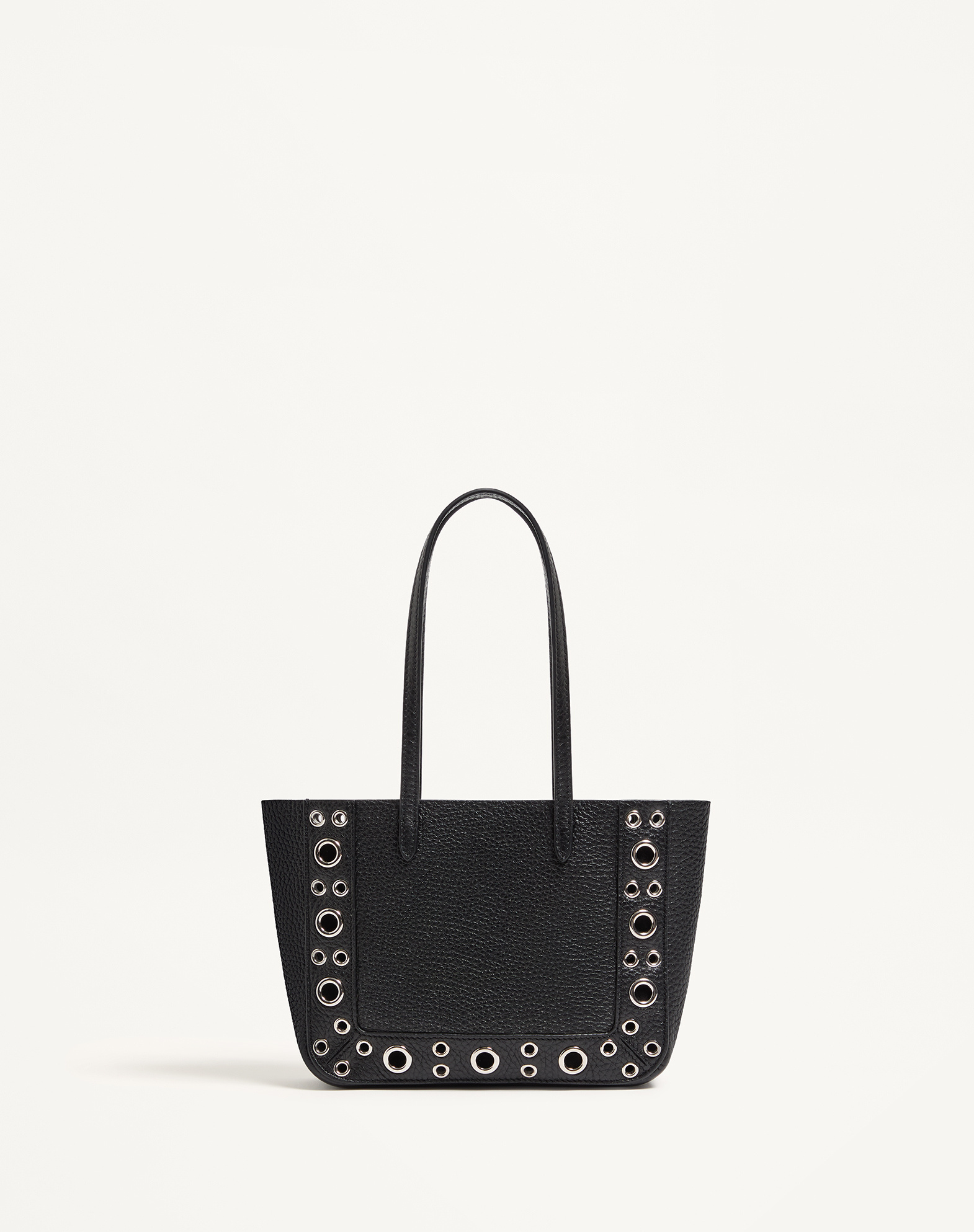 Valentino Nellcote Mini Leather Tote Bag In Black