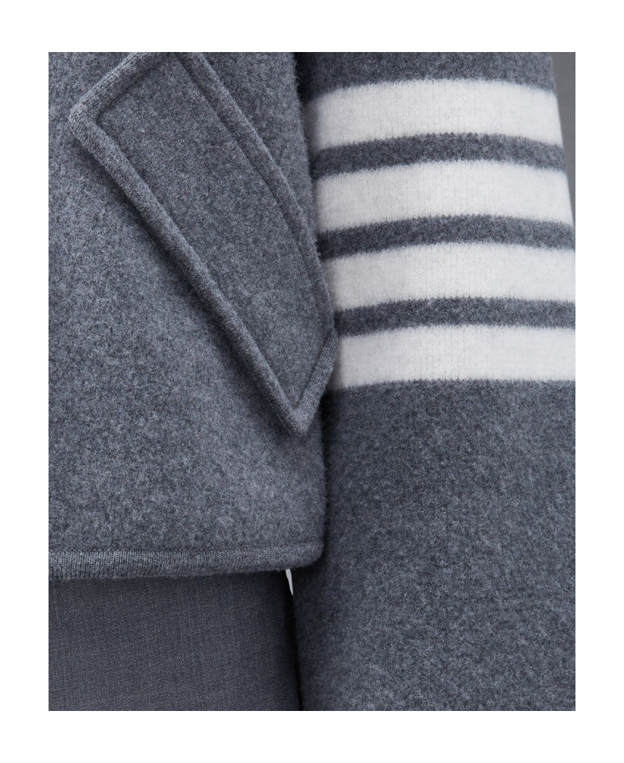 Thom Browne 4-bar Stripe Cropped Jacket In Black
