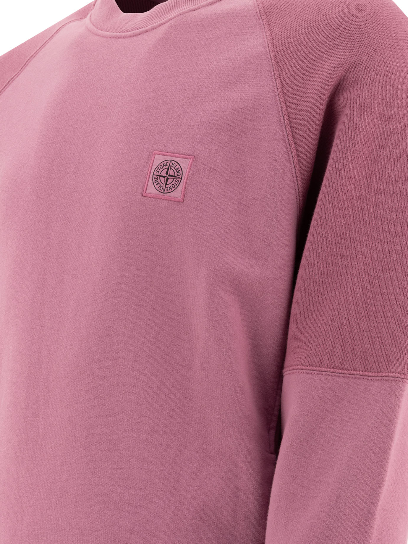 Stone Island Long-sleeved Sweater In Pink