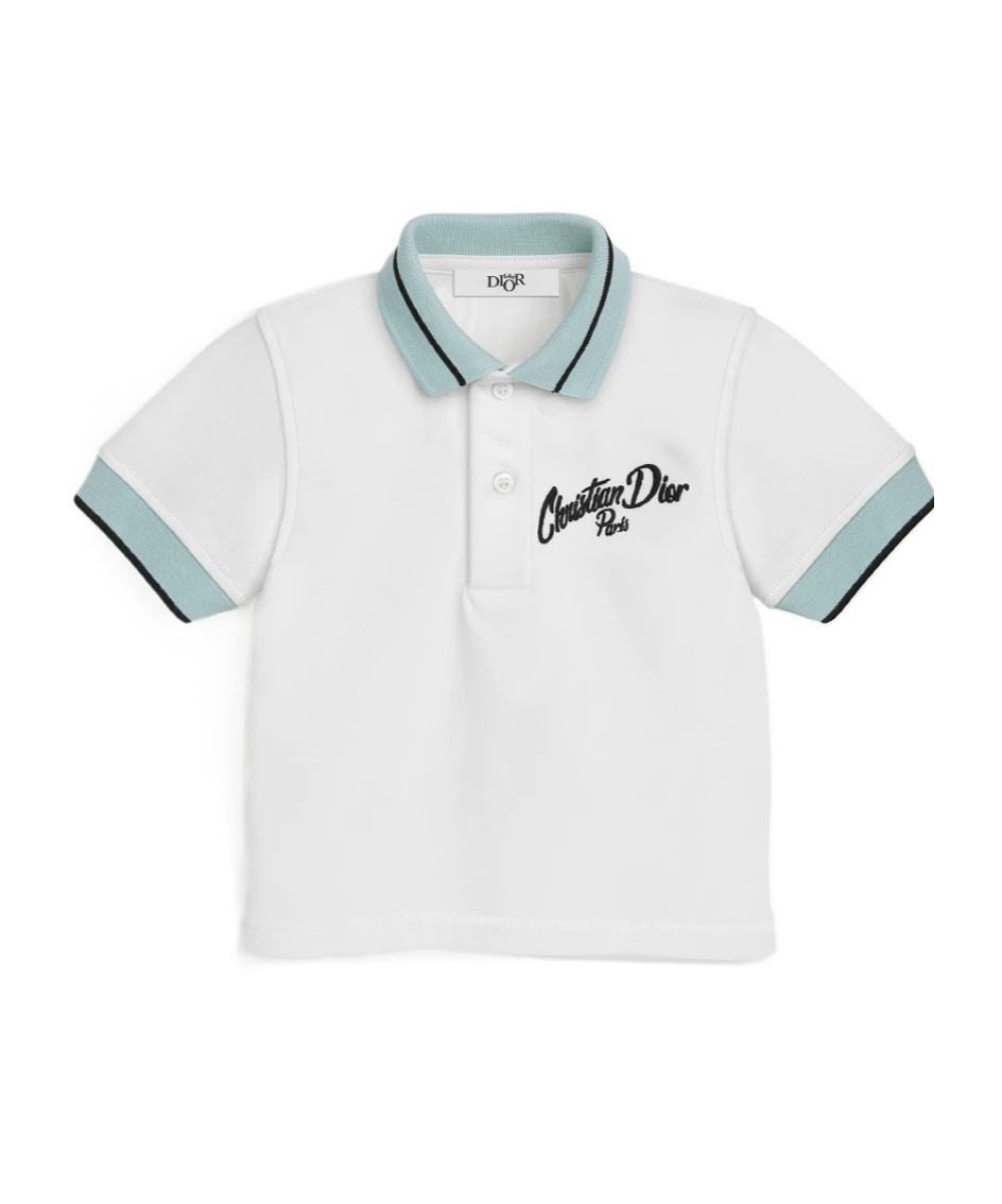 Dior Baby Polo Shirt In White