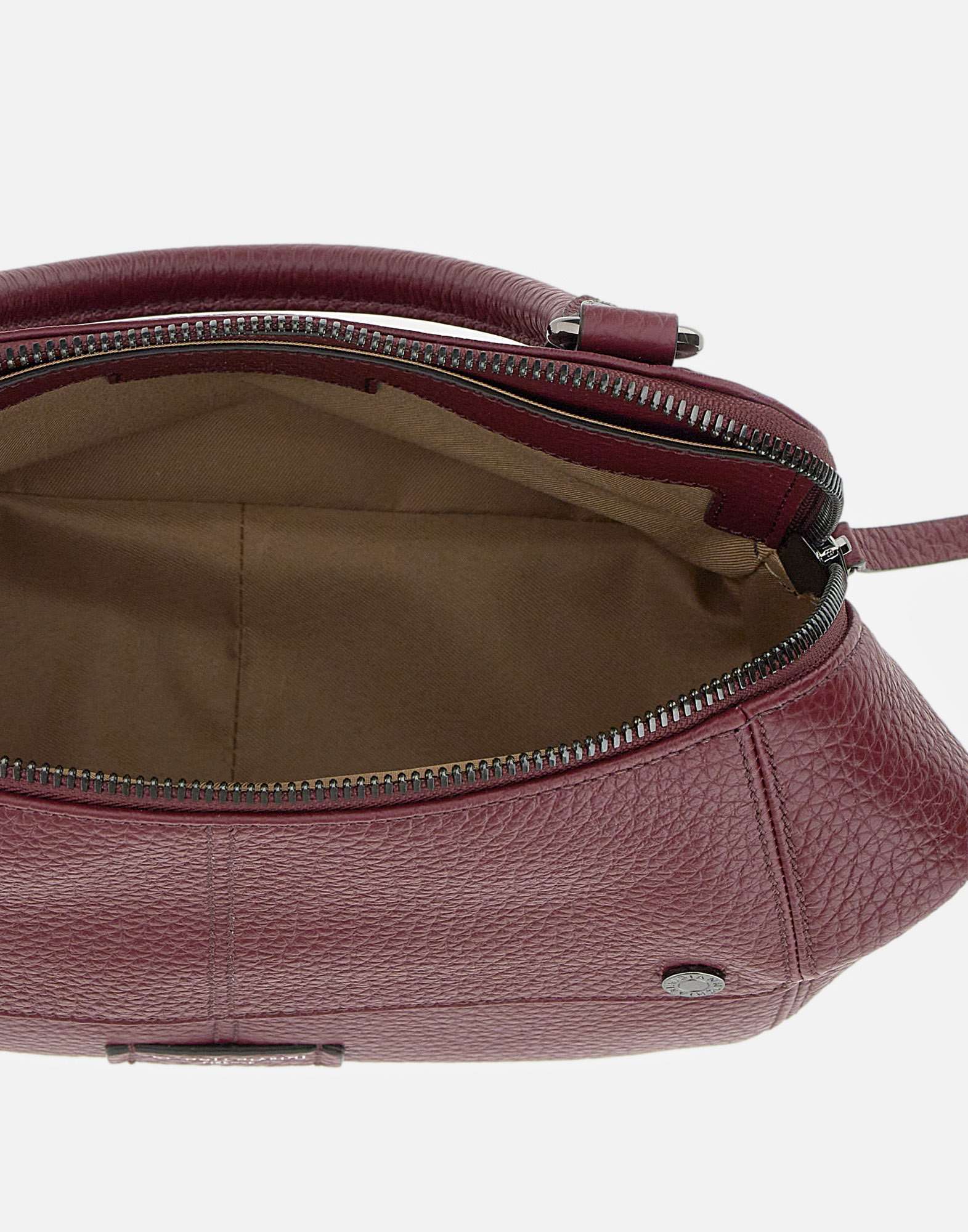 Gianni Chiarini Logo Patch Top Handle Bag In Purple