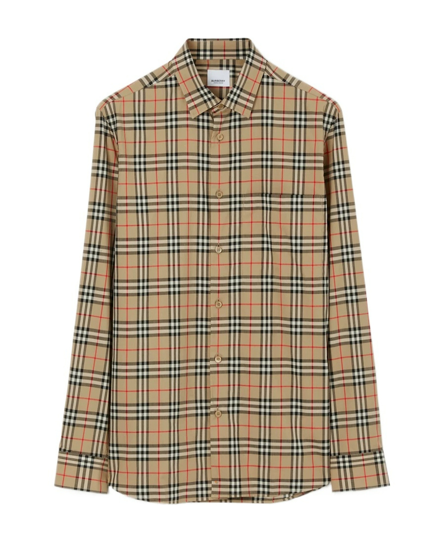 Burberry Simson Vintage Check-pattern Cotton Shirt In Multi
