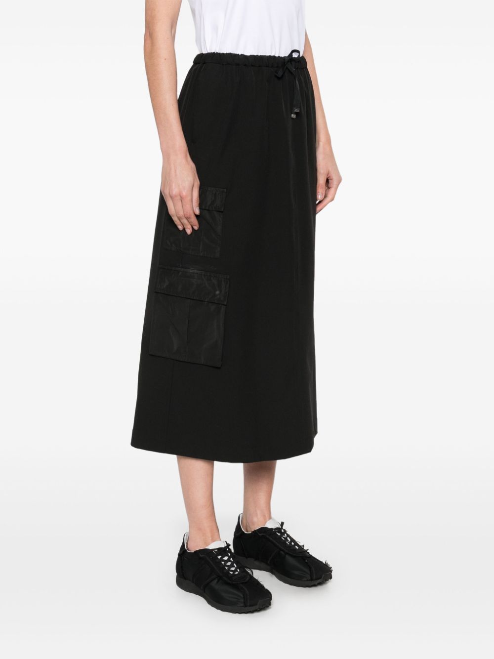 Herno Drawstring Midi Skirt