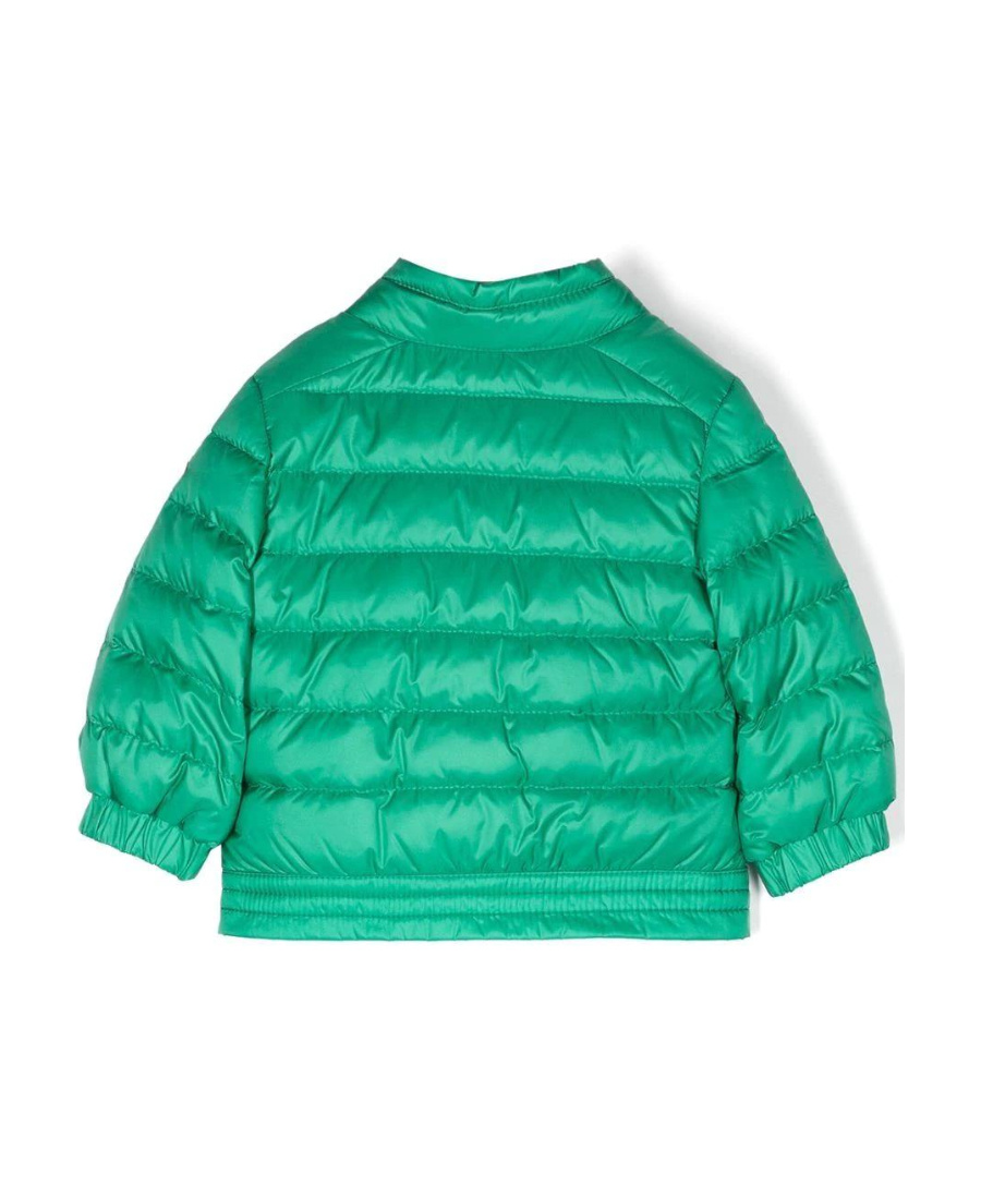 Moncler Logo Casual Jacket In Green