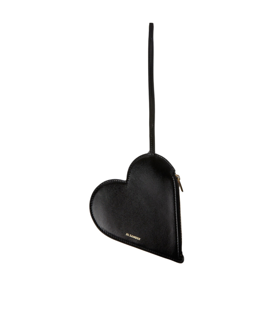 Jil Sander Logo-stamp Clutch Bag In Black