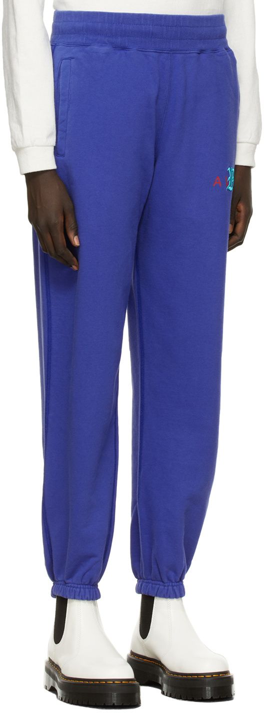 Awake Logo Embroidered Sweatpants In Blue