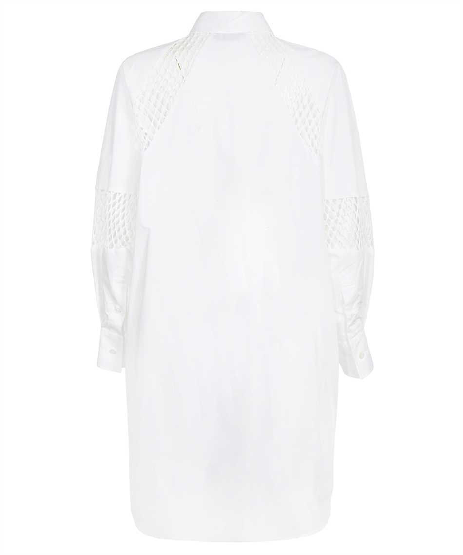 Msgm Shirt Mini Dress In White