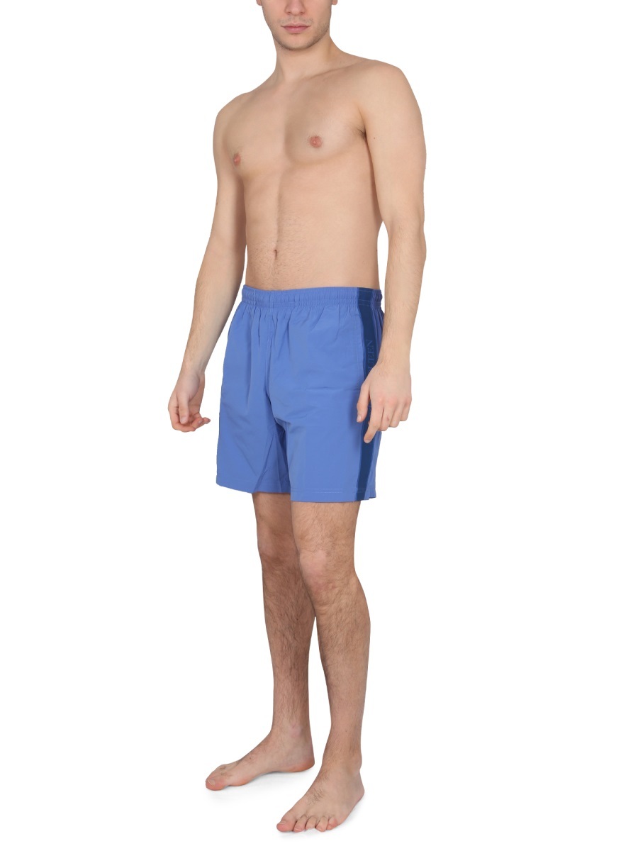 Alexander Mcqueen Men's Medium Swimsuit In Blue