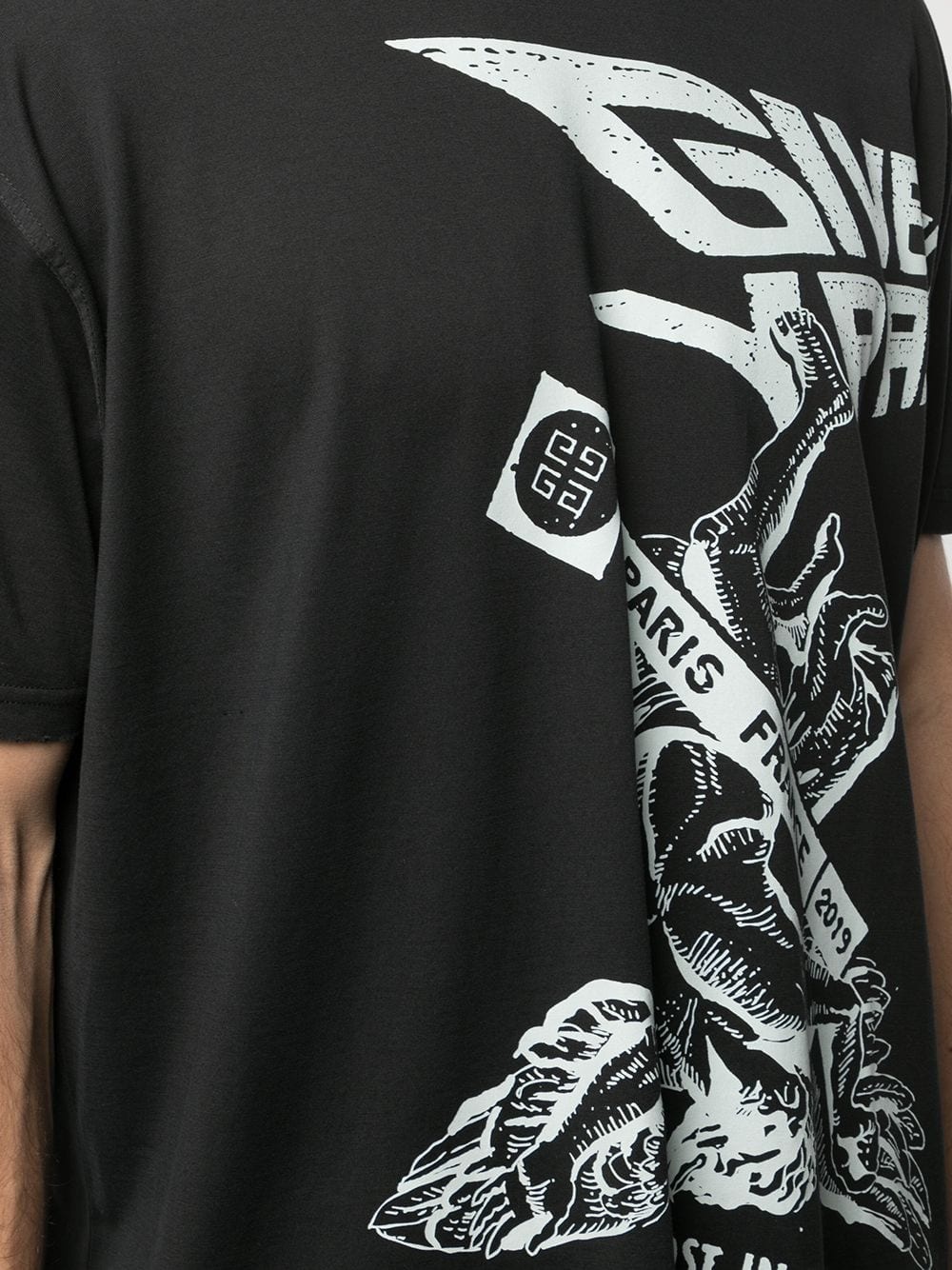Givenchy Print T-shirt In Black