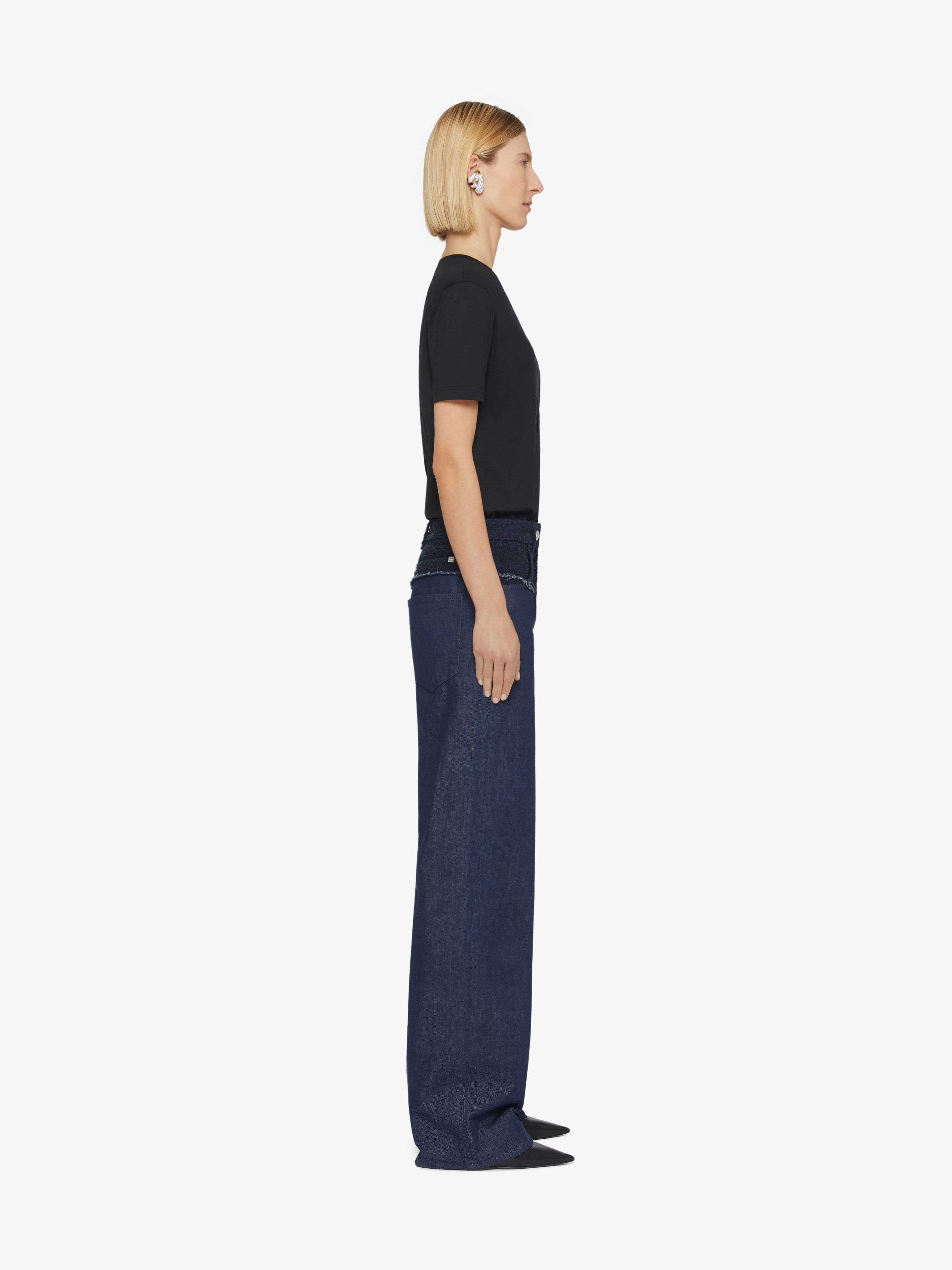 Givenchy Monogram 72 T-shirt In Cotton And Sequins In Black