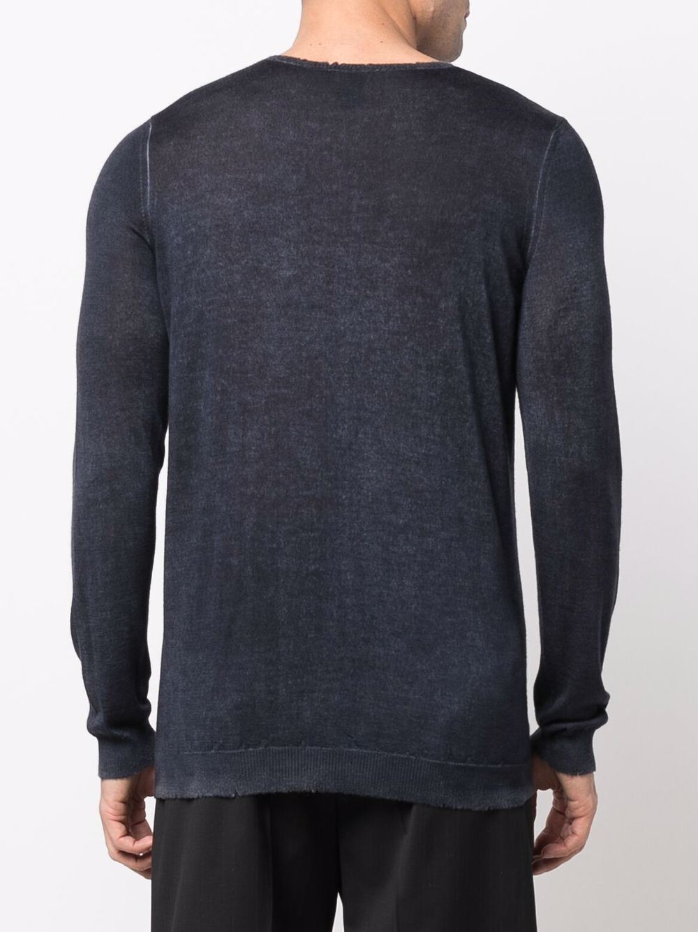 Avant Toi Round Neck Pullover In Black