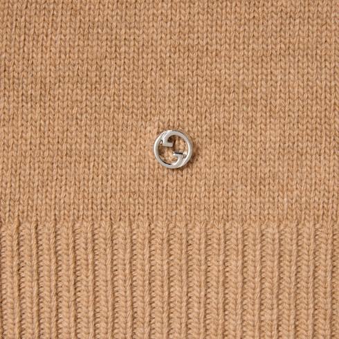 Gucci Sleeveless Knitted Vest In Nude