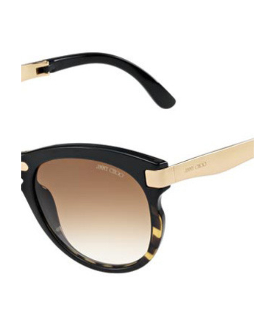 Jimmy Choo Logo Sunglasses In Multicolor