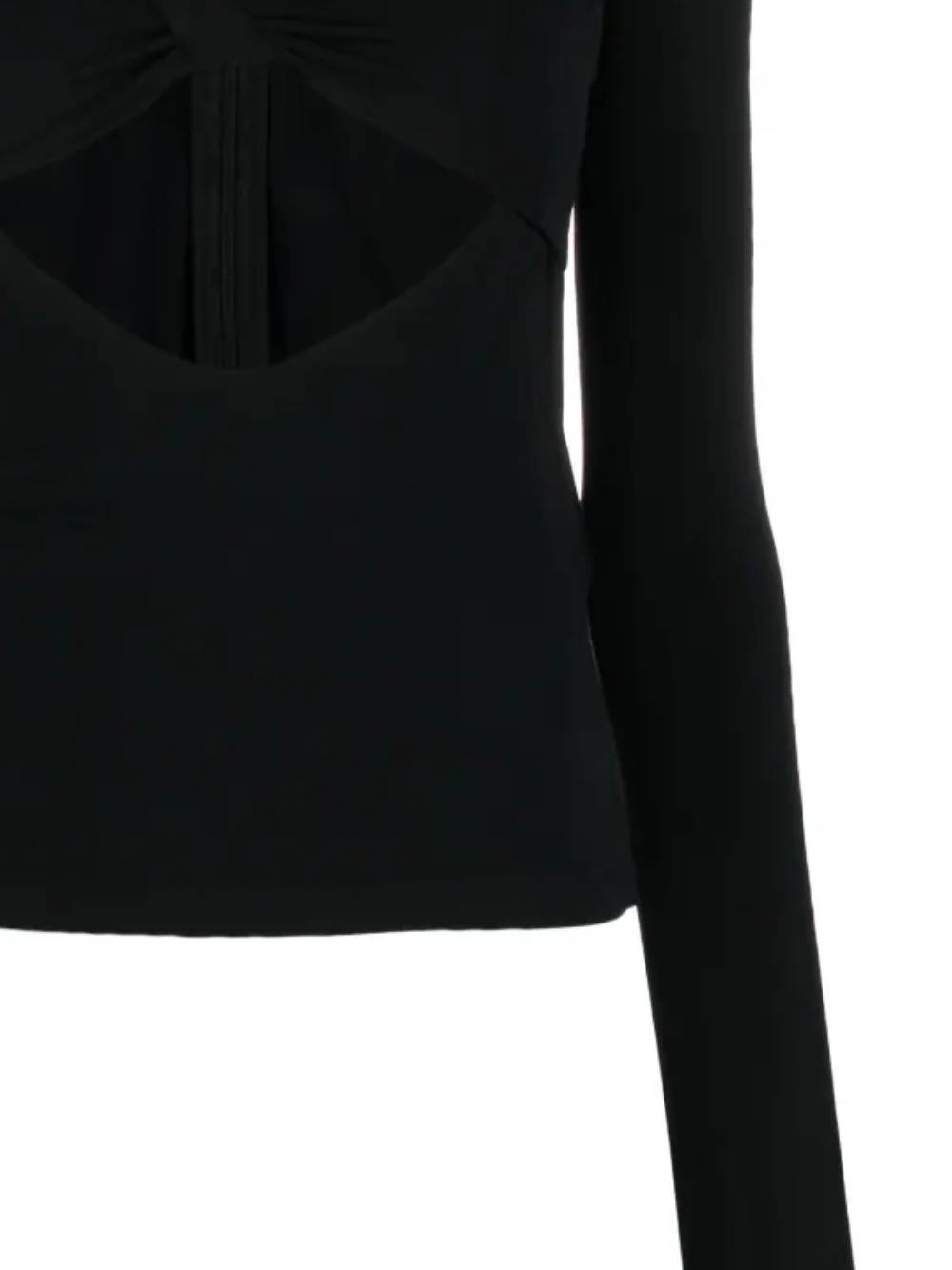 Shop Ambush Cut-out High-neck Top In Black