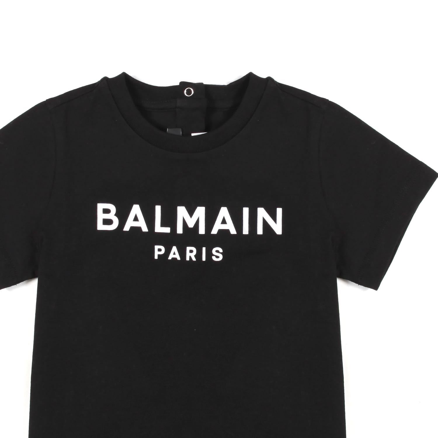 Balmain Logo-print Cotton T-shirt In Black