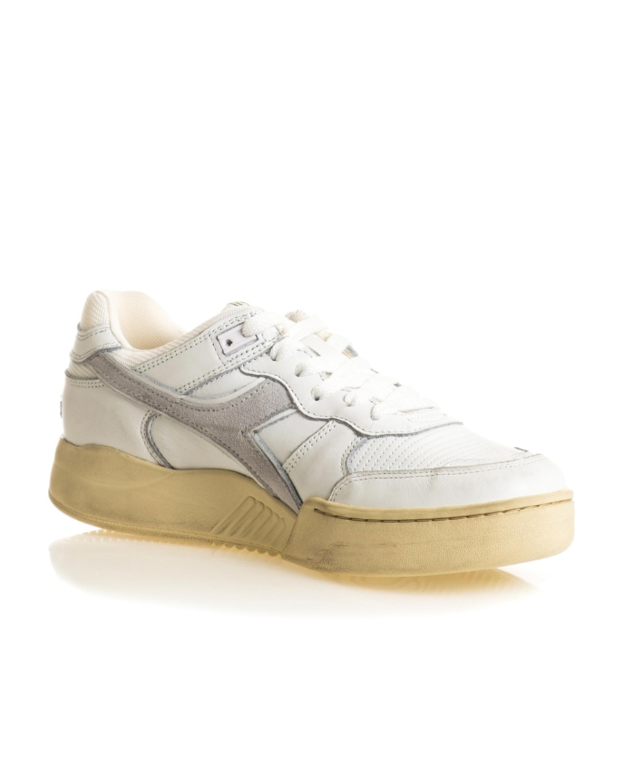 Diadora Lace Up Sneakers In White