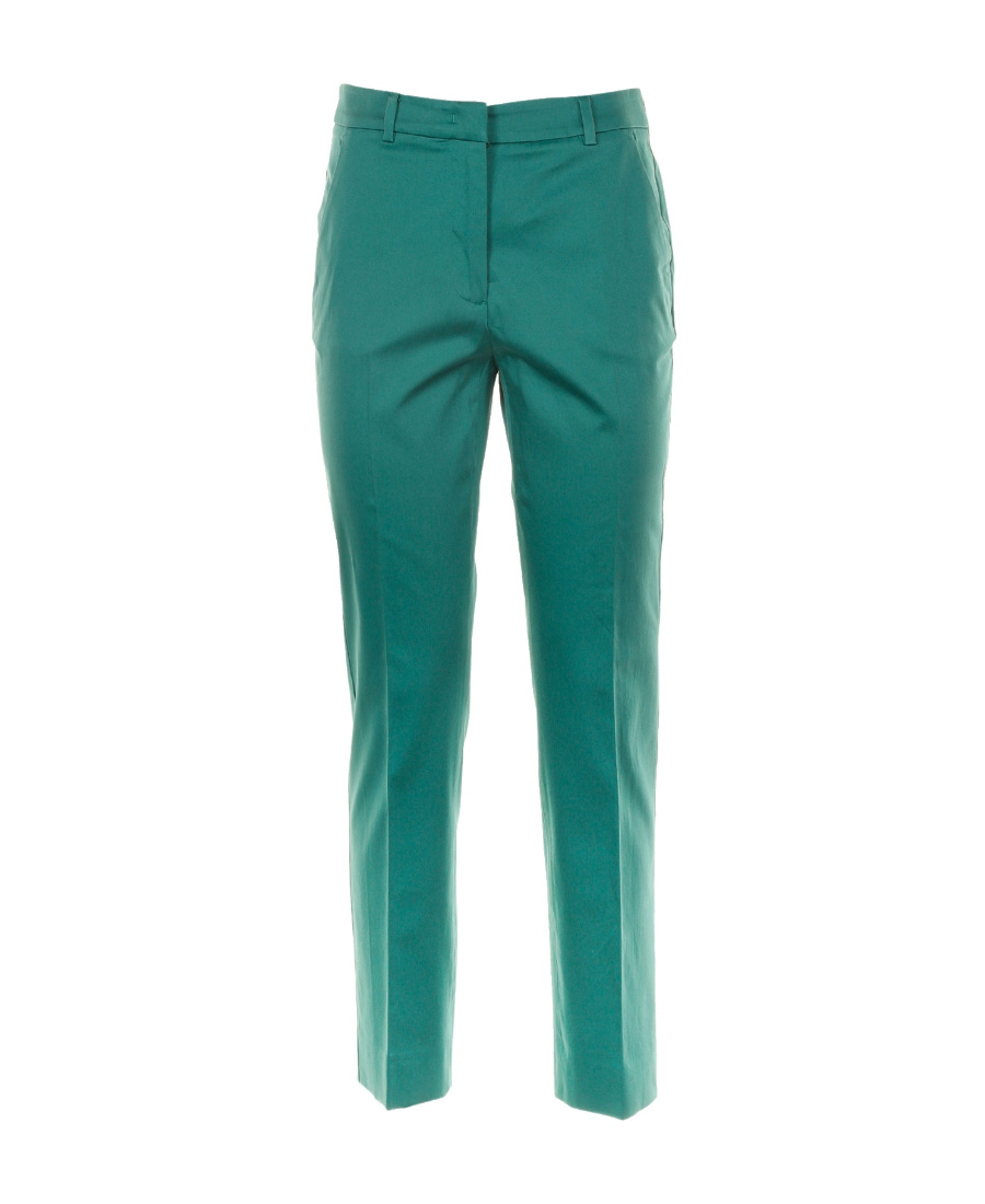Weekend Max Mara Straight Casual Pants In Green