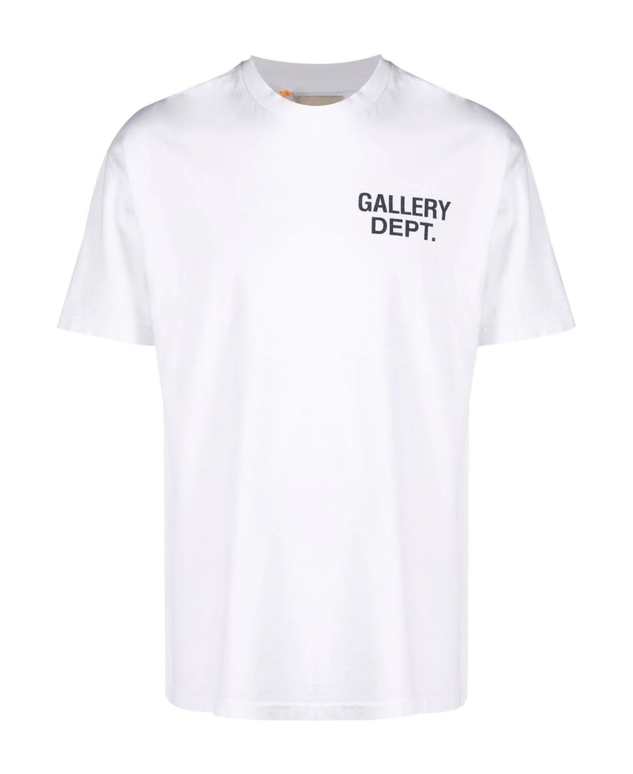 Gallery Dept. Gallery Dept Mens White French Branded-print Cotton-jersey T-shirt In White