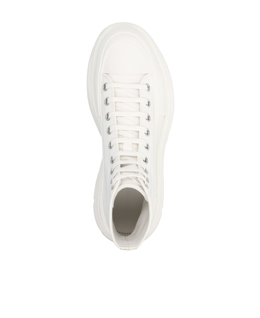 Alexander Mcqueen Tread Slick High Top Sneaker In White