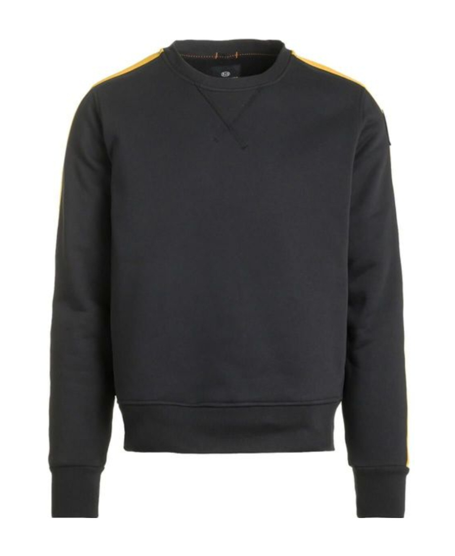Parajumpers Logo Patch Side Striped Sweater In Black