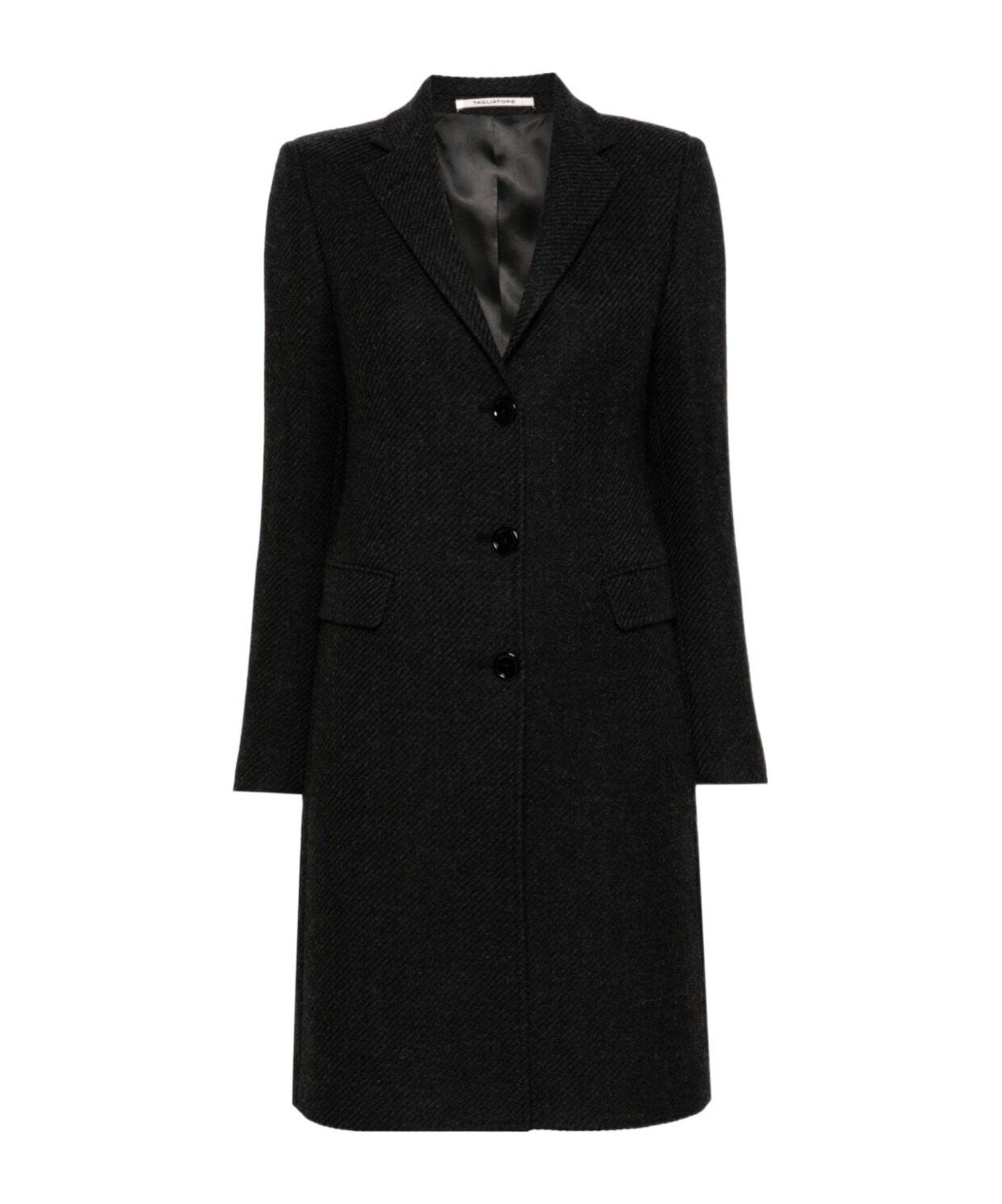 Shop Tagliatore C-parigi Coat In Black