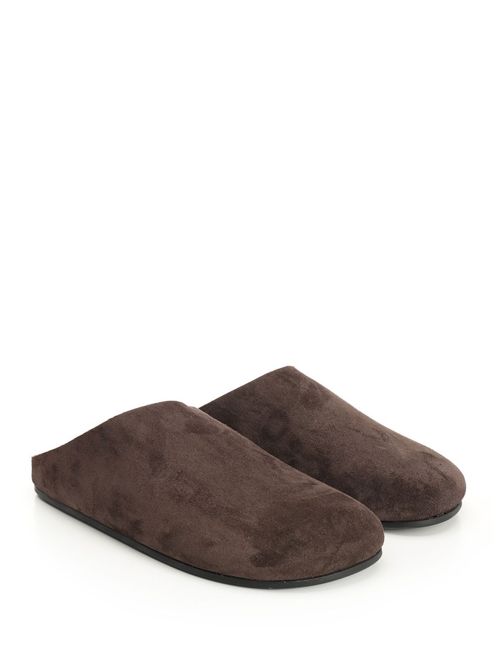 The Row Hudson Round-toe Mules In Brown