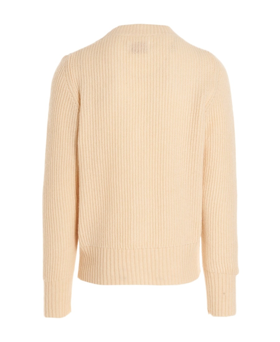 Lc23 V-neck Long-sleeved Sweater In Nude