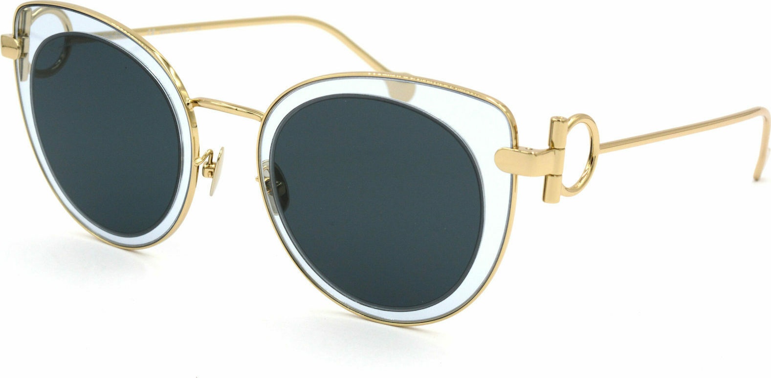 Ferragamo Logo Sunglasses In Blue