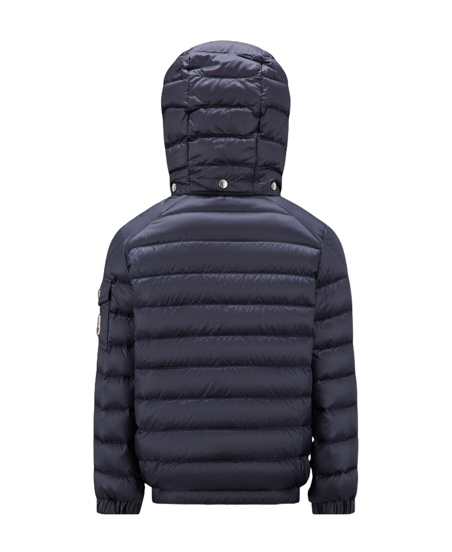 Moncler Laurus Padded Hooded Jacket In Blue