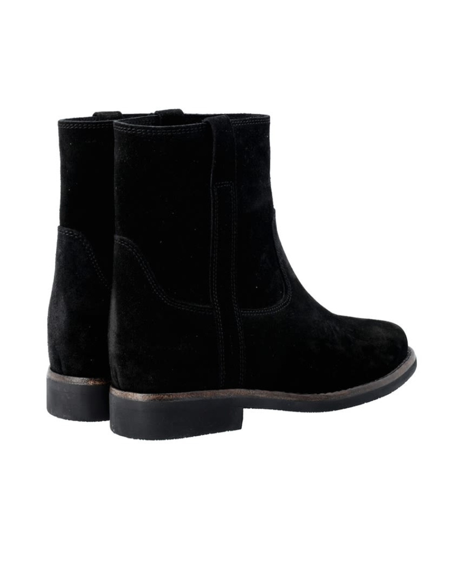 Shop Isabel Marant Round-toe Ankle Boots In Black