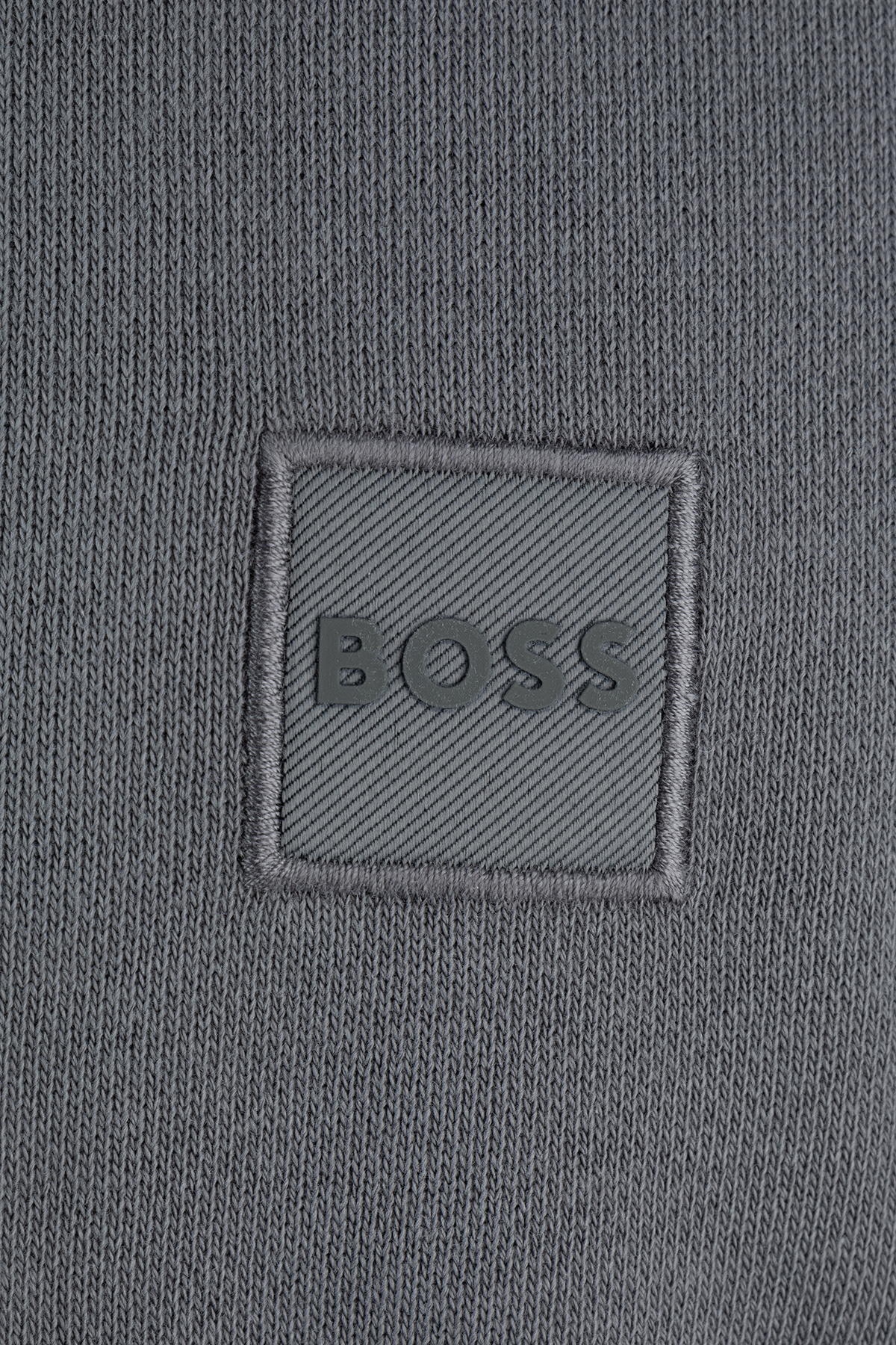 Shop Hugo Boss Logo-appliqué Sweatshirt In Gray