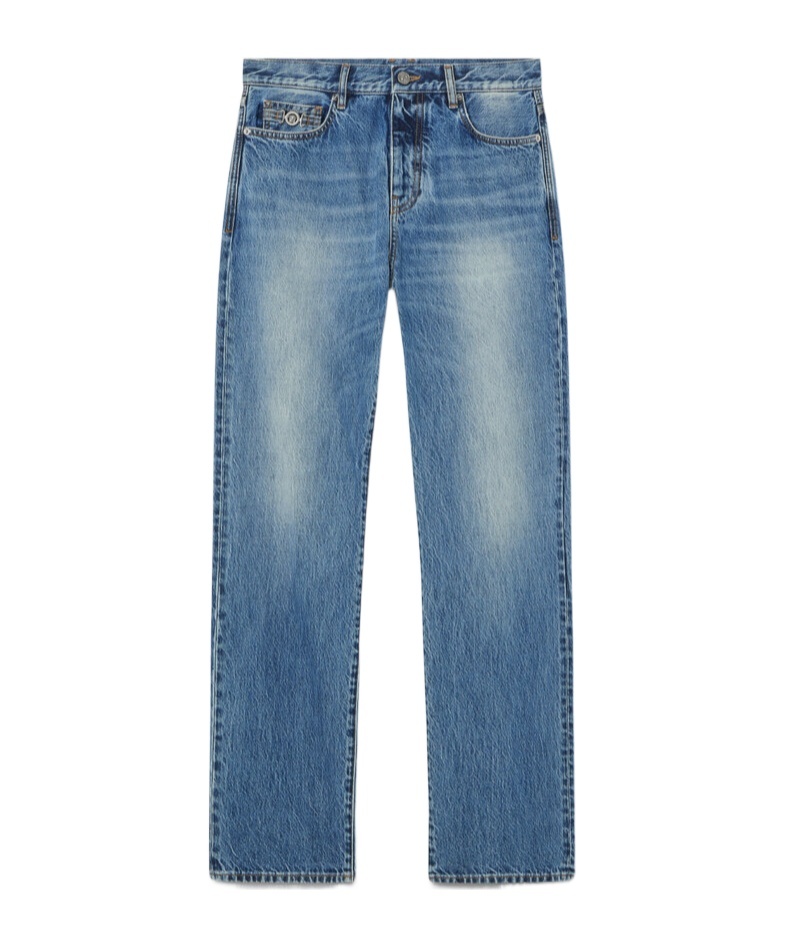 Versace Jeans With Belt Loops In Blue