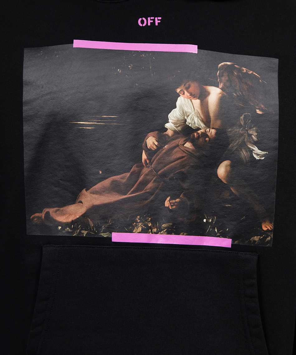 OFF-WHITE CARAVAGGIO PRINT COTTON HOODIE