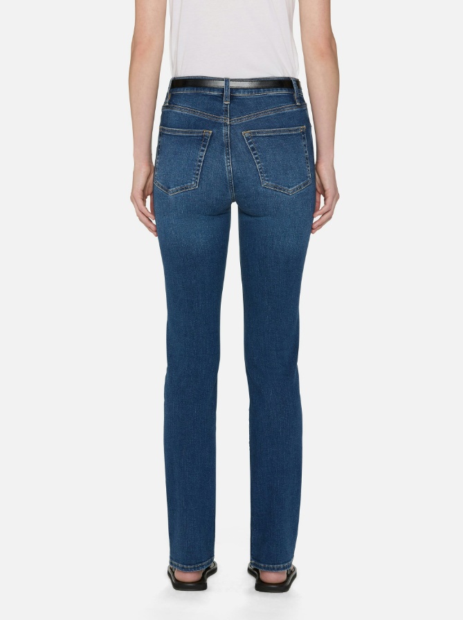 Frame Le Sleek Straight Jeans In Blue