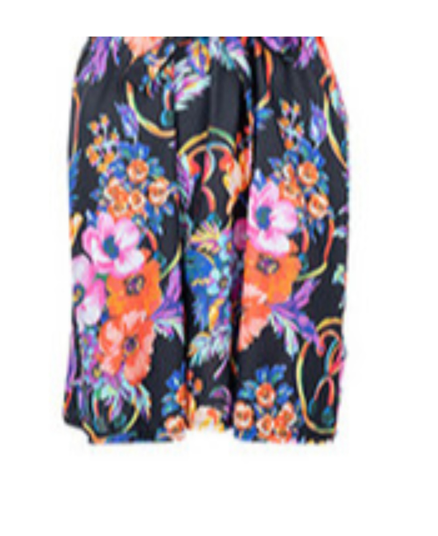 Moschino Black Printed Dress In Multicolor