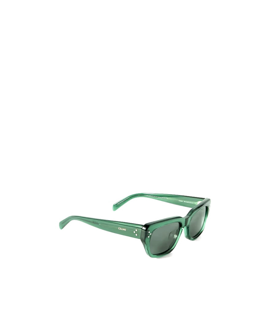 Celine Logo Sunglasses In Green