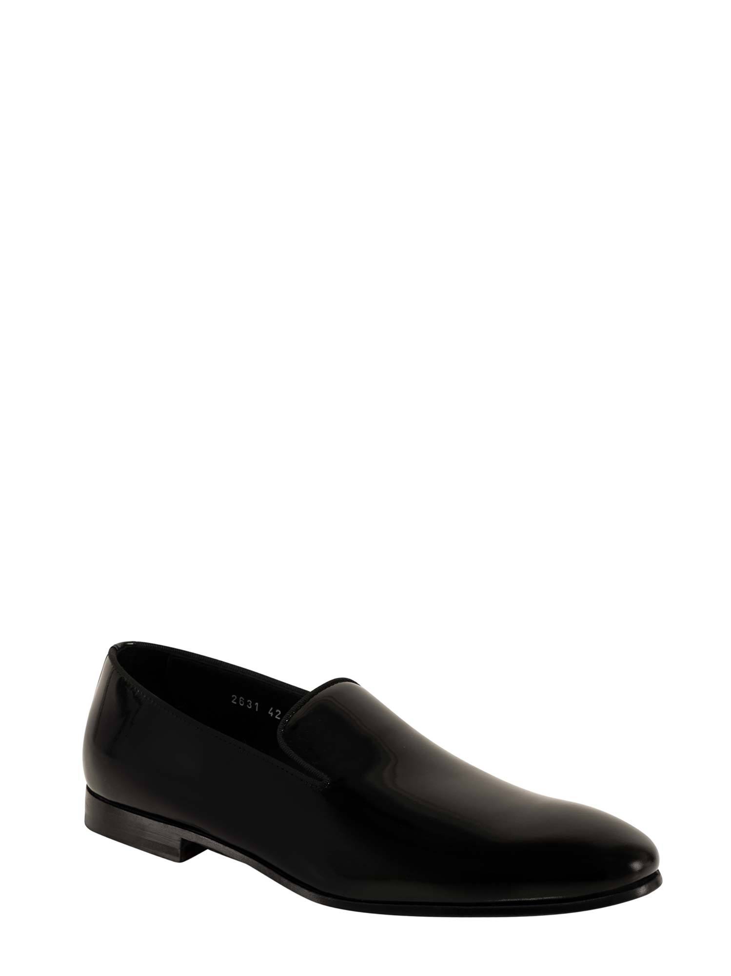 Doucal's Almond-toe Leather Loafers In Black